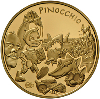 05207 Frankreich - Anlagegold: 20 Euro 2002 "Europäische Kindergeschichten-Pinocchio" 15,64 G Feingold Friedberg 758, Ga - France