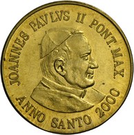 05211 Vatikan: FEHLPRÄGUNG / KOPFSTEHENDE WERTSEITE: 50 Cent 2000, Mit SELTENEN EUROPROBEN SATZ "ECCO L´EURO" Sehr Frühe - Vaticano