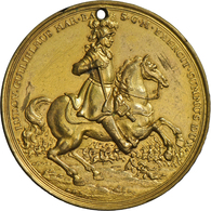 05216 Altdeutschland Und RDR Bis 1800: Baden-Baden: Ludwig Wilhelm  1677-1707: Bronzemedaille  O. J. (1691/1692), Vergol - Autres & Non Classés