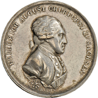 05254 Altdeutschland Und RDR Bis 1800: Friedrich August III. 1763-1806: Silbermedaille 1792, Stempel Von Hoeckner, Auf D - Autres & Non Classés