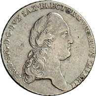 05277 Altdeutschland Und RDR Bis 1800: Sachsen, Friedrich August III. 1763-1806: Lot 2 Stück; 1 Taler 1790 IEC, Auf Das - Autres & Non Classés