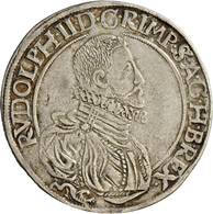 05299 Haus Habsburg: Rudolph II. 1574-1612: 1 Taler 1591, Joachimsthal; 28,5 G, Davenport 8078, Sehr Schön. - Autres – Europe