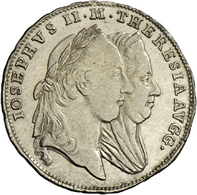 05308 Haus Habsburg: Maria Theresia 1740-1780:, Silberabschlag Von Den Stempeln Des Doppeldukaten 1773, Auf Die Huldigun - Altri – Europa