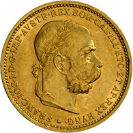 05317 Haus Habsburg: Franz Joseph I. 1848-1916: 20 Kronen 1895, Frühwald 1927, J. 379, Feine Kratzer, Vorzüglich. - Autres – Europe