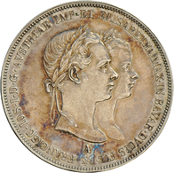 05322 Haus Habsburg: Lot 1 Und 2 Gulden 1854: Auf Die Vermählung Kaiser Franz Josef Und Sissi Am 24. April 1854 - Other - Europe