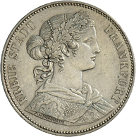 05338 Frankfurt Am Main: Lot 3 Stück; Vereinstaler 1860, 1865 Und 1 Gulden 1861, AKS 8,10,13, Jaeger 41,42b,33, Sehr Sch - Autres & Non Classés