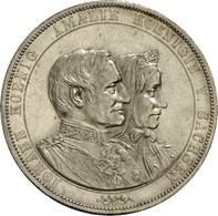 05350 Sachsen: Johann 1854-1873:  Doppeltaler 1872, Auf Die Goldene Hochzeit, AKS 160, Jaeger 133, Kl. Kratzer, Min. Fle - Altri & Non Classificati