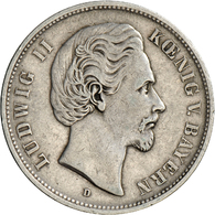 05363 Bayern: Ludwig II. 1864-1886: 5 Mark 1876, Jaeger 42, Sehr Schön. - Taler & Doppeltaler