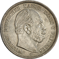 05370 Preußen: Wilhelm I. 1861-1888: 2 Mark 1876 C, Jaeger 96, Sehr Schön-vorzüglich/vorzüglich. - Taler & Doppeltaler