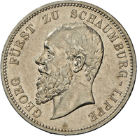 05382 Schaumburg-Lippe: Georg 1893-1911, 5 Mark 1904 A, Jaeger 165, Sehr Schön. - Taler Et Doppeltaler