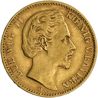 05384 Bayern: Ludwig II. (1864-1886): 10 Mark 1878 D, Jaeger 196, Sehr Schön. - Monete D'oro