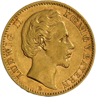 05385 Bayern: Ludwig II. (1864-1886): 10 Mark 1881 D, J 196, Geringe Auflage, Sehr Schön. - Monete D'oro