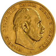 05388 Preußen: Wilhelm I., 1861-1888: 10 Mark 1873 A, J 242, Schön. - Gold Coins