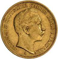 05392 Preußen: Wilhelm II. 1888-1918: 20 Mark 1889 A, Jaeger 250, Sehr Schön. - Gold Coins