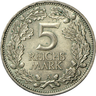 05396 Weimarer Republik: Lot 2 Stück; 5 Reichsmark 1925 A Und 3 Mark 1925 A, Rheinlande, Jaeger 321,322, Min. Kratzer, S - Autres & Non Classés