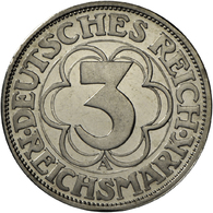 05398 Weimarer Republik: 3 Reichsmark 1927 A, Nordhausen, J. 327, Min. Berieben, Polierte Platte. - Altri & Non Classificati