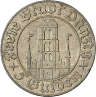 05428 Kolonien Und Nebengebiete: Danzig, Freie Stadt (1920-1939), 5 Gulden 1932, Marienkirche, Jaeger D17, Gutes Sehr Sc - Autres & Non Classés