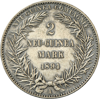 05435 Deutsch-Neuguinea: 2 Neu-Guinea Mark 1894 A, Paradiesvogel, Jaeger 706; Gutes Sehr Schön, Patina. - Nueva Guinea Alemana