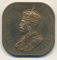 05439 Medaillen Alle Welt: Australien, Georg V. 1910-1936: Kupfermedaille 1920, 34 X 34 Mm, 18,5 G, Vorzüglich. - Non Classés