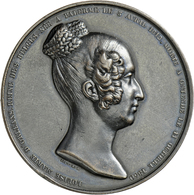 05440 Medaillen Alle Welt: Belgien: Bronzemedaille 1850, Von Jouvenel, Auf Den Tod Der Königin Louise Marie D´Orléans, 5 - Sin Clasificación