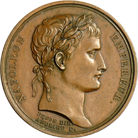 05446 Medaillen Alle Welt: Frankreich, Napoleon I. 1804-1814/1815: Bronzemedaille AN XIII (1804), Stempel Von Andrieu, A - Sin Clasificación