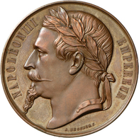 05450 Medaillen Alle Welt: Frankreich, Napoleon III. 1852-1870: Bronzemedaille, Gravur 1863, Stempel Von A. Bescher, Sch - Non Classés