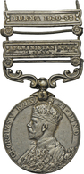 05461 Medaillen Alle Welt: Indien-Georg V. 1910-1936: India General Service Silbermedaille; 2 Clasps: Afghanistan N.W.F. - Sin Clasificación