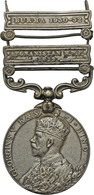 05461 Medaillen Alle Welt: Indien-Georg V. 1910-1936: India General Service Silbermedaille; 2 Clasps: Afghanistan N.W.F. - Unclassified