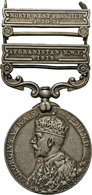 05462 Medaillen Alle Welt: Indien-Georg V. 1910-1936: India General Service Silbermedaille; 2 Clasps: Afghanistan N.W.F. - Sin Clasificación