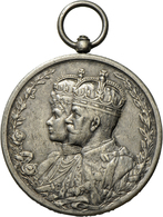 05465 Medaillen Alle Welt: Indien-Georg V. 1910-1936: Lot 2 Stück; Silbermedaille 1911, Auf Seine Krönung In Dehli Zum K - Sin Clasificación