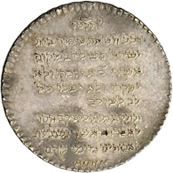 05468 Medaillen Alle Welt: Judaica: Silbermedaille 1816-1817, Signiert Kohn (Aaron Kohn), "Rosch Ha Schana" (Jüdisches N - Non Classés