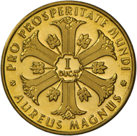 05471 Medaillen Alle Welt: Lot 4 Goldmedaillen; Stadt Bünde-Westfalen (3x); Gold 986, Je 4 G Und 1 Dukat 1960, Gold 980, - Sin Clasificación