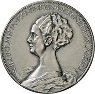 05473 Medaillen Alle Welt: Niederlande, Wilhelmina I. 1890-1948: Bronzemedaille 1923, Versilbert, Signiert J. Dupuis/B.I - Sin Clasificación