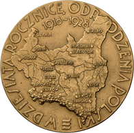 05476 Medaillen Alle Welt: Polen/Posen: Bronzemedaille 1929, Auf Die Polnische Gewerbeausstellung, 55 Mm, 71,7 G, Vorzüg - Sin Clasificación