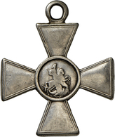 05479 Medaillen Alle Welt: Russland: St. Georgs-Kreuz Für Soldaten, 4. Klasse, Mit Verleihungsnummer 375881; 9,94 G, Zei - Non Classés