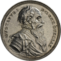 05481 Medaillen Alle Welt: Schweden, Gustav I. Vasa 1521-1560: Silbermedaille O. J. (um 1700), V. C.G. Hartman/N. Keder, - Non Classificati