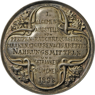 05484 Medaillen Deutschland: Bayern, Luitpold Prinzregent 1886-1912: Silbermedaille 1898, Unsigniert, Auf Die 1. Allgeme - Altri & Non Classificati