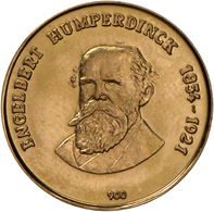 05506 Medaillen Deutschland - Geographisch: Siegburg: Goldmedaille O.J., Auf Engelbert Humperdinck 1854-1921, Deutscher - Altri & Non Classificati