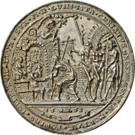 05525 Medaillen - Religion: Böhmen-Joachimsthal: Silbergussmedaille 1558, Unsigniert, Werkstatt Nickel Milicz. Av: Samso - Non Classificati