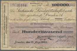 05790 Weimarer Republik: Staatliche Porzellan-Manufaktur Meissen: Lot 2 Stück; Gutschein über 2 Millionen Mark, 15.08.19 - Other & Unclassified