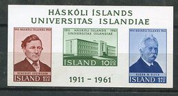 Islande ** Bloc 3 - Cinquan. De L'Université - - Blocks & Sheetlets