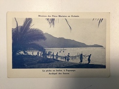AK   MISSIONS DES PERES  MARISTES EN OCEANIE  LA PECHE AU LAULOA A PAGOPAGO     ARCHIPEL DES SAMOA - Samoa