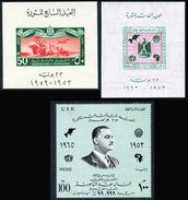 Egypt U.A.R. 1959, 1962 & 1965 - 3 Blocks** - Hojas Y Bloques