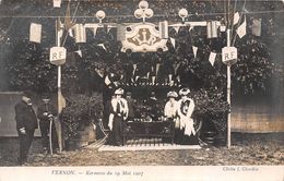 27-VERNON- CARTE-PHOTO- KERMESSE DU 19 MAI 1907 - Vernon