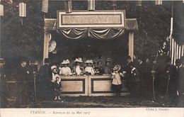 27-VERNON- CARTE-PHOTO- KERMESSE DU 19 MAI 1907 - Vernon