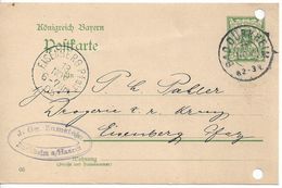 Bavaria 1903-07 Postkarte (o) P66/03 (Bad Durkheim-Eisenberg 13.NOV.05) - Autres & Non Classés