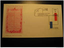 Madrid 1989 French Revolution II Centenary Centennial France History Fdc Cancel Cover Spain - Rivoluzione Francese