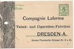 Bavaria 1907 Postkarte (o) P79/02 (Private Unused Card) - Other & Unclassified