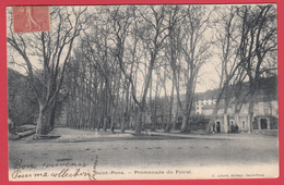 CPA* 34* SAINT-PONS * 1900 * PROMENADE Du FOIRAL * *ANIMATION *** TBE Scan RECTO / VERSO - Saint-Pons-de-Thomières