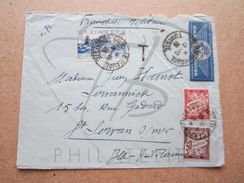 VEND TIMBRES DE TUNISIE N° 140 +TAXES N° 33 + 37 , CACHETS " BIZERTE-NAVAL " , SUR FACADE !!! - Covers & Documents